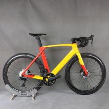 Custom Paint 24-Gang-Vollinterne Kabelscheibe Rennrad TT-X34 Ultegra Di2 Gruppe Aero Komplettes Fahrrad Elektronisches Schalten