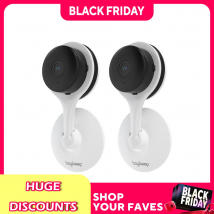 2PC BoyKeep 5/2.4GHz WiFi Sicurezza domestica interna Mini telecamera IP Smart CCTV Telecamera per animali Monitor video per bambini Telecamera di sorveglianza 24/7