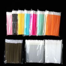 50 Uds. Pincel de labios desechable, herramientas de maquillaje, varitas huecas para labios, aplicador de barra de brillo de labios de nailon, juego de varitas de lápiz labial, herramientas cosméticas