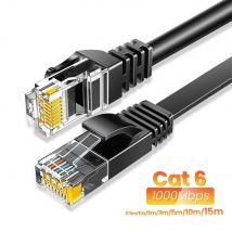 CYANMI Cat 6 Ethernet 165ft, Zewnętrzny i wewnętrzny 10Gbps Obsługa sieci Cat8 Cat7, Płaski szybki