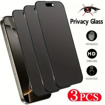 3Pcs Privatsphäre Glas Für iPhone 17 Air 16 Pro Max 16E 15 14 Plus 13 12 Mini 11 XR gehärtetem Glas Screen Protector Schutz Film