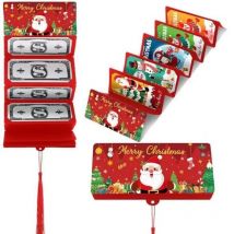 Weihnachten Geld Halter Brieftasche Grußkarte Kreative Geburtstag Klapp Bargeld Halter Roten Umschlag Weihnachten Geschenk Umschlag Für Kinder
