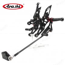 Arashi Motorcycle Adjustable Foot Pegs For YAMAHA YZF R1 2007-2008 Rear Sets CNC Footrest Rearset YZF-R1 YZFR1 2007 2008