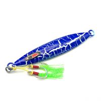 50g 80g 100g Testar Luminous Metal Jig Shore Casting Jigging Glow Fishing Lure Jigging Head Slow Jig Deep Sea Bait Tuna Kingfish