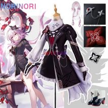 7. März Nacht Cosplay Kostüm Rosa Perücke 7. März Cosplay Anzug Schuhe Karneval Halloween Party Rollenspiel High-End-Outfit