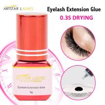 ARTSTAR 5ml Lash Extension Glue 0.3s Fast Drying Waterproof and Oil proof Black Korean Lash Glue Private Label Customization