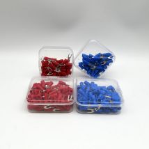 100 Stücke SV Typ Draht Frühling Terminal SV1.25-3 Gabel U Y PVC Isolieren Aderendhülsen Block Spaten Kaltpressung Kabel ende Crimp Stecker
