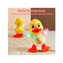 Electric Dancing Duck Toy Interactive Musical Animal with Flashing Lights Educational Gift for Kids