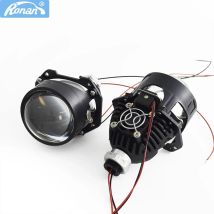 Ronan 40W 2.5 ''bi-led obiektyw do H1 H4 H7 9005/9006 gniazdo reflektor samochodowy modernizacja pełny zestaw z osłonami Led biały żółty