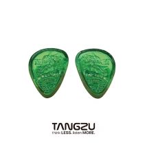 TANGZU WANER SG 2 Jade Dragon Edition Auricolari intrauricolari dinamici singoli in PET da 10 mm con custodia in silicone e foro largo Sancai