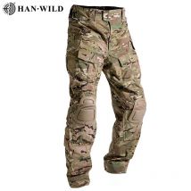 Klettern Hosen Outdoor Camo Hose Taktische Hosen Jagd Tuch Wandern Hosen Paintball Kampf Cargo Hose + Knie Pad Tragen-beständig