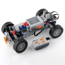 4WD Allradantrieb Auto kompatibel mit großer elektrischer Fernbedienung Automodell Motor Motor Moc Differentialgetriebe Bausteinspielzeug