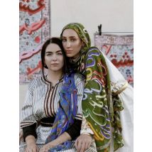 1Pcs New Watercolor Print Hijab Islam Ramadan Women Bohemian Soft Muslim Hijabs Foulard Arab Femme Shawl Wrap Scarf Headscarf