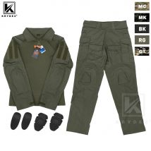 KRYDEX Tactical Combat G3 Uniform Set Outdoor Hunting Gen3 Camouflage Shirt & Pants Kit Ranger Green Black Men Clothing
