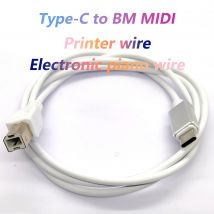 USB C Adapter To Type B type C to USB B OTG MIDI Cable for Android To Electronic Musical Instrument MIDI Digital Piano Audio