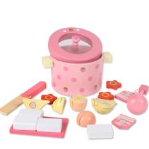 Kinder Küche Spielzeug Mutter Garten Erdbeere Simulation Gemüse Hot Pot Küche Prentend Spielen Lebensmittel Set Holz Spielzeug für Mädchen Geschenk