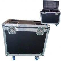 Flycase Stage 250W 8R/295W 14R Luz con cabezal móvil FlightCase (2 en 1) Luz a prueba de golpes con rueda para luz LED Dj