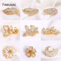 11 Arten 18 Karat vergoldete glänzende Zirkon-Perlenverschlüsse Haken für DIY Perlenperlen Schmuckherstellung Verbinder Beschläge Großhandel