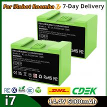Per iRobot Roomba i7 Batteria Ricaricabile 14.4V 5000mAh Per i3 i4 i5 i6 i7 i8 J7 E5 Serie Aspirapolvere Batteria di Ricambio