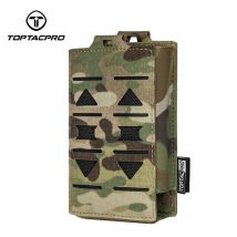 TOPTACPRO Tactical Mag Pouch MOLLE Single Mag Carrier Laser Cut 5.56mm 8514