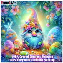 2024 neue süße Zwerg voller Kristall Diamant Malerei 100 % Fee Staub Bohrer Mosaik Stickerei Cartoon Gnome handgemachte Geschenk Home Decor