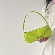 Frauen Oxford einfarbige Schulter Hobos Tasche Reiß verschluss kleine Halbmond Handtaschen Luxus Designer Retro Damen Achsel Top Griff Taschen