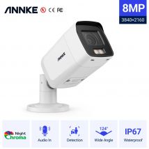 ANNKE NightChroma NC800 4K Ultra HD pełnokolorowa kamera noktowizyjna IP nadzór wideo zewnętrzne kamery bezpieczeństwa IP PoE