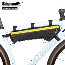 Torba na ramę roweru Rhinowalk Wodoodporna trójkątna torba rowerowa Crossbeam do roweru szosowego Mtb i szosowego z długością ramki powyżej 17 cali