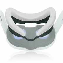 Silikon-VR-Gesichtsmaske, lichtdichte VR-Gesichtsschnittstelle, schweißfeste Maske, Gesichtskissen, Ersatz für Meta Quest 3-Zubehör