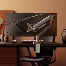 Staffa universale per monitor singolo fino a 32 pollici e 19,8 libbre per schermo Supporto da scrivania per computer Staffa per computer regolabile