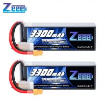 2 pezzi Zeee 4S Lipo FPV Drone Batteria 14.8V 3300mAh 50C Softtcase con spina XT60 per RC Auto Elicotteri RC Camion Parti del modello RC