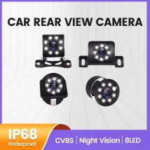 8 LED Nachtsicht-Park kamera 170 Grad Auto Auto Rückfahr kamera ntsc Rückfahr fahrzeug Video monitor ip68 wasserdicht