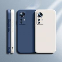 Luksusowe etui do Xiaomi Mi 12 12S 12T Pro 12X Ultra Soft Square Matte Silicone Mi 12 lite 5G Thin Lens Protection Original Case