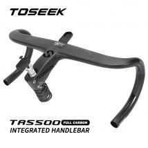 TOSEEK Kierownica rowerowa T800 Carbon Kierownica Zintegrowana droga 28,6 mm Zintegrowana kierownica szosowa Części rowerowe