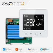 Termostato intelligente AVATTO WiFi/ZigBee, controller di temperatura a basso consumo per caldaie a gas e acqua, compatibile con Tuya, Alexa, Google Home, Alice