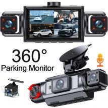 DashCam Car Dvr Video Recorder 4 Channels 360° WIFI Front inside Rotatable Rear View Camera 24h Parking Monitor Car dash cam