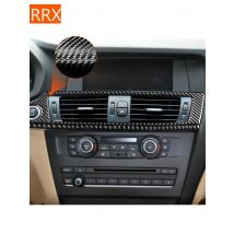 For BMW X3 F25 2011-2017 Center Instrument Air Conditioner Outlet Panel Cover Trim Real Carbon Fiber Car Interior Accessories