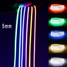 5 MM PCB Breite Ultra Dünne FOB Einfarbig COB LED Streifen Licht Super Helle Flexible Neon Band Für Küche schrank Zimmer Auto Dekor