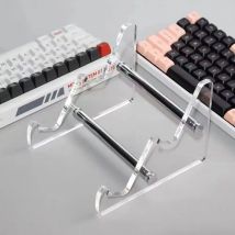 Espositore per tastiera Supporto per tastiera in acrilico trasparente per computer Supporto per tastiera meccanica Vassoio per tastiera con rack per strati