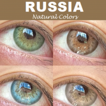 VISUASHOW 1 Pair Soft Lens Colored Contact Lenses, Small Pupil Eye-Enlarging,  for Daily Cosmetic Makeup & Chic Styling
