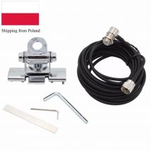 Nagoya RB-400 Cable de extensión Coaxial de 5 metros de montaje con Clip para antena de coche para KT-8900 TH-9800 BJ-318 BJ-218 UV-998 Radioaficionado móvil