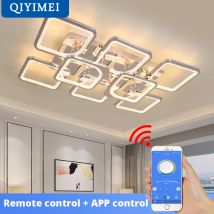 Modern LED Chandelier Remote Dimmable Indoor Lighting For Bedroom Restaurant Study Dining Living Room Light Fixtures Home Lustre