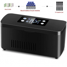 Insulin Cooler Portable Hormone Drugs Fridge Medicine Box for Home Interferon Growth Pill Organizer Built-Battery Travel Car