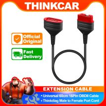 ThinkDiag-Cable de extensión Original OBD2 para Easydiag 3,0/Mdiag/Golo, conector extendido principal más fuerte y rápido, 16 Pines, macho a hembra