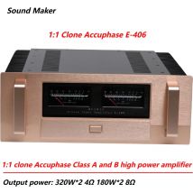 Sound Maker-1:1 Referencia Accuphase E406 Diseño inspirado Clase AB Amplificador de potencia pura HiFi de alta potencia 320W