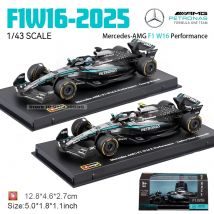 Bburago 1:43 F1 Mercedes-AMG 2025 W16 #63 George Russell #12 Kimi Antonelli SF25 RB21Alloy Car Die Cast Model Toy Collectible