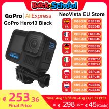 Gopro-cámara deportiva Hero 13, videocámara negra impermeable y antivibración para ciclismo, 5,3 K, vídeo en vivo