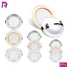 6 pezzi da incasso a LED da incasso AC110V 220V DC12V 24V plafoniera 5W 9W 12W 15W 18W lampada da pannello adatta per illuminazione interna
