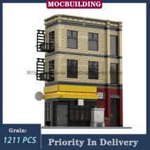Stadt Street View Mann Apt & Deli Modell Bausteine Montage MOC Apt Boden Sammlung Spielzeug Geschenke