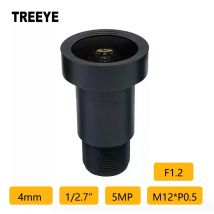 F1.2 Starlight 4 mm Objektiv 1/2,7 Zoll CCTV-Objektiv HD 5,0 Megapixel M12-Objektiv AHD IP-Kamera Sicherheitskameras Drohnen Sportkameraobjektiv
